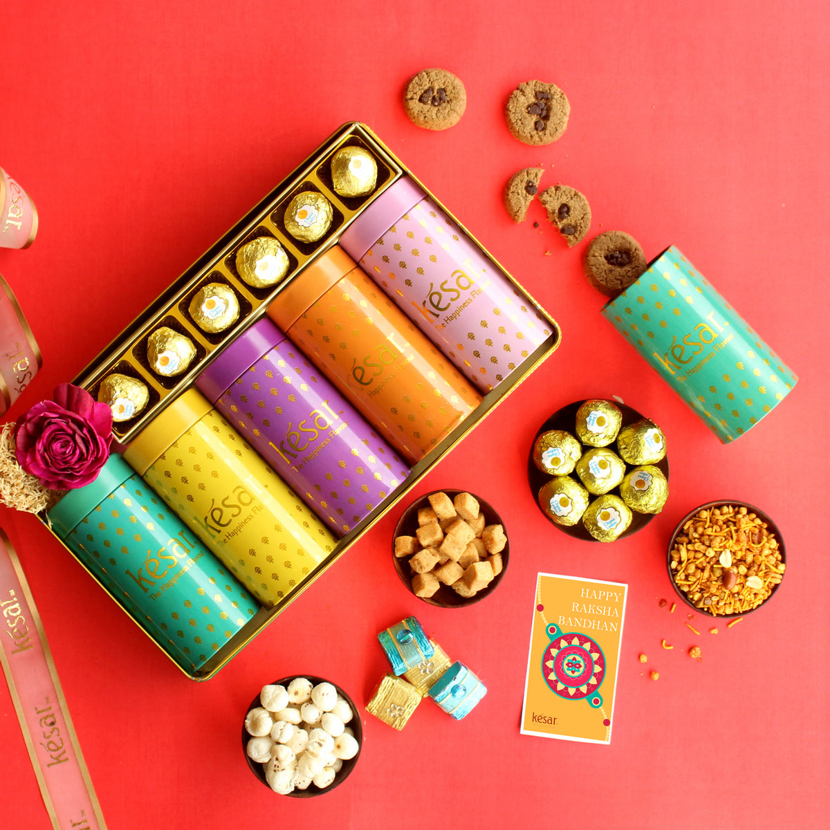 Luxury Tin Box Rakhi & Gourmet Delight