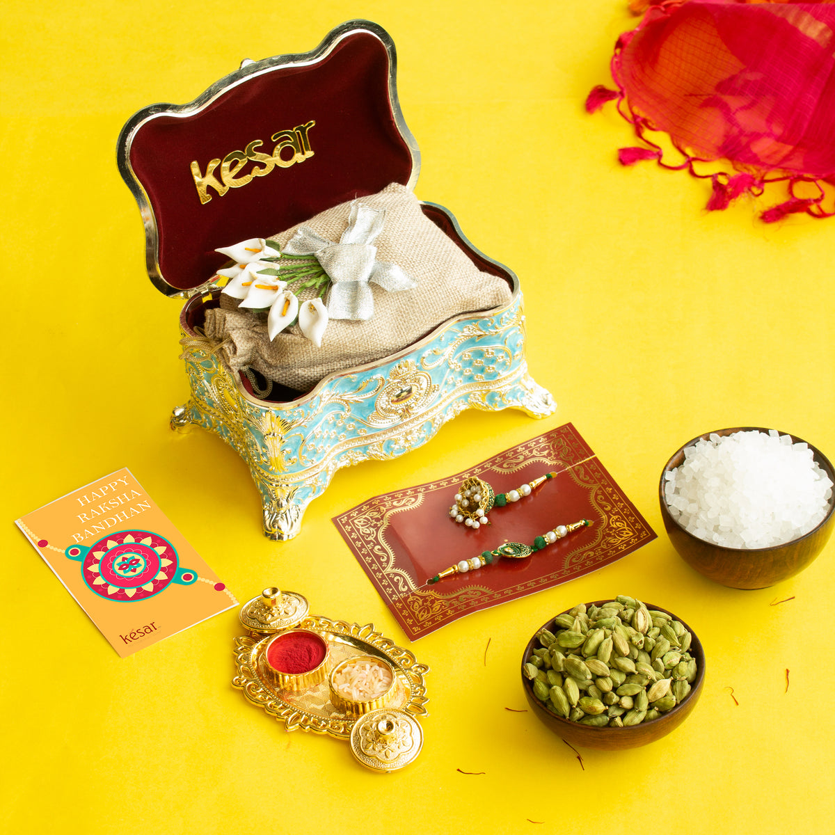 Imperial Rakhi Treasure with Bhaiya Bhabhi Rakhi