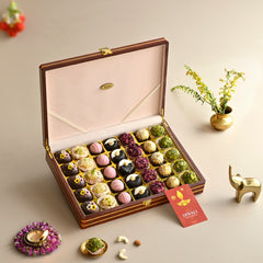 Heritage Lacquer Box of Gourmet Diwali Mithai