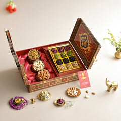 Moroccan Diwali Laddoo & Dry Fruit Gift Box