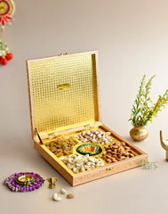 Corporate Diya & Dry Fruit Diwali Gift Box