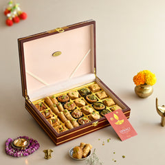 Royal Baklava Diwali Gift Box in Lacquer Wood