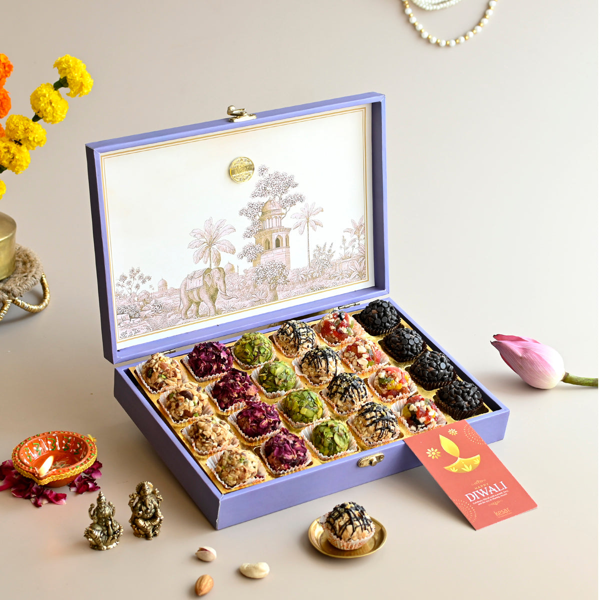 Kesar Assorted Laddoo Diwali Gift Box