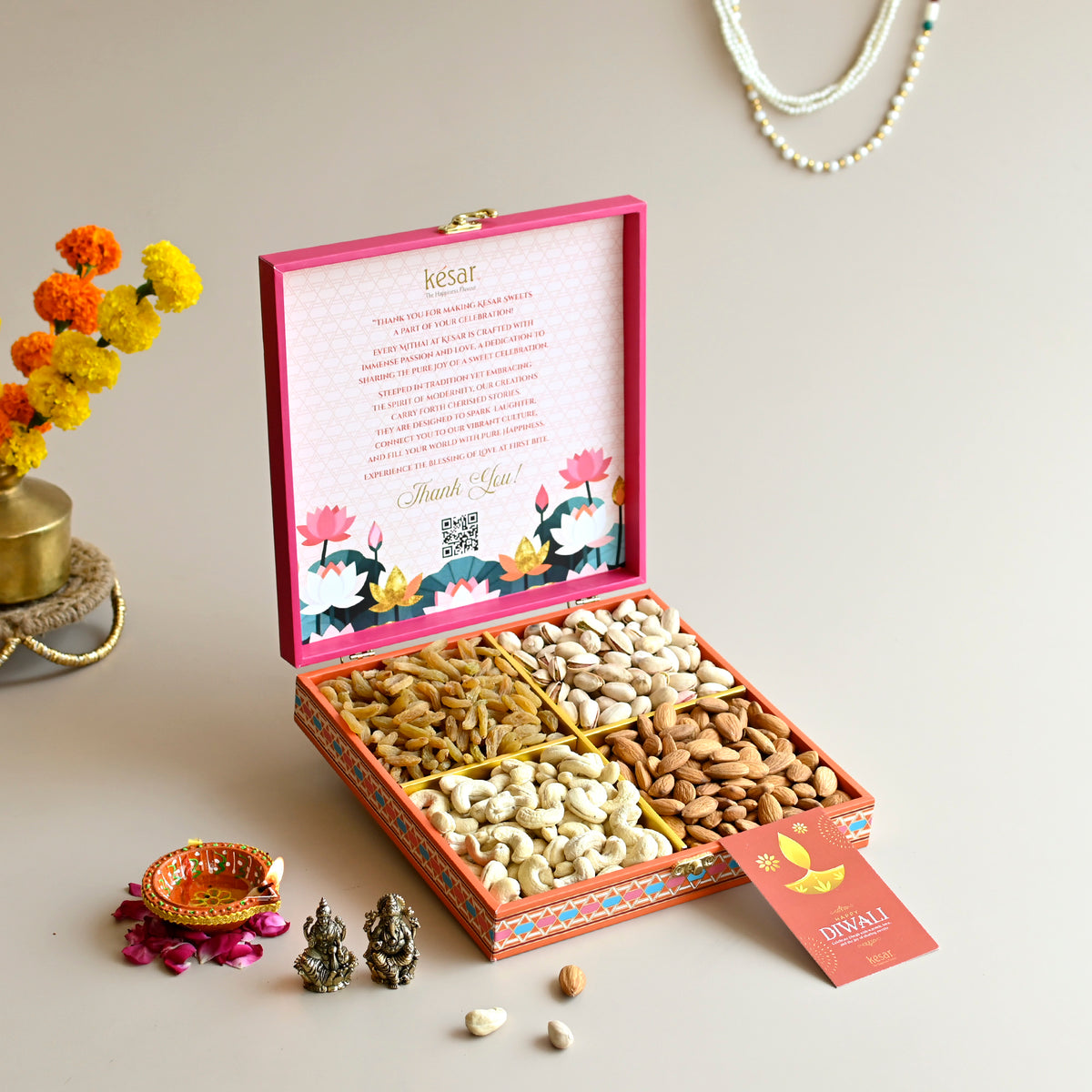 Pink City Diwali Dry Fruit Gift Box