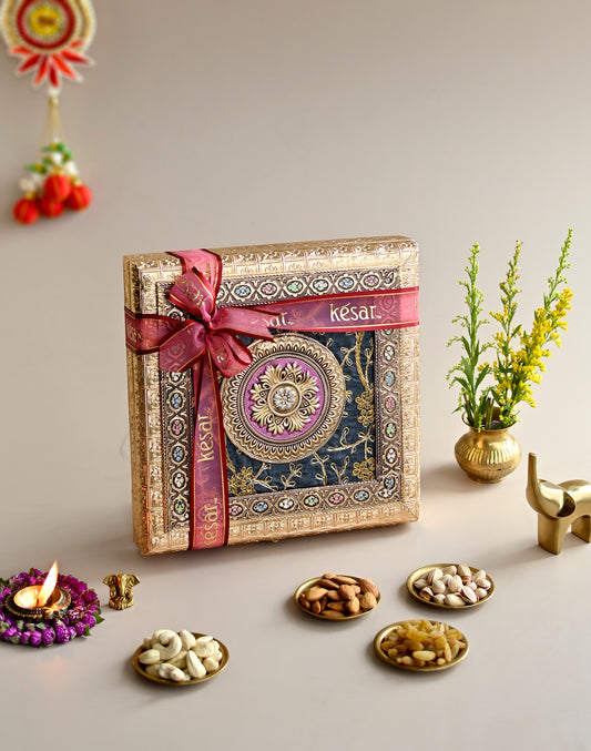 Corporate Diya & Dry Fruit Diwali Gift Box