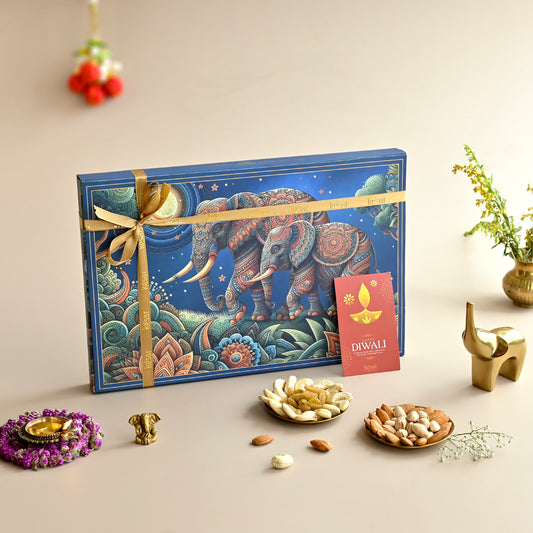 The Royal Elephant Diwali Dryfruit Gift Box