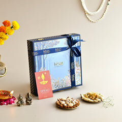 Corporate Diwali Blue Dryfruit Gift Box