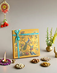 Classic Peacock Diwali Dry Fruit Gift Box