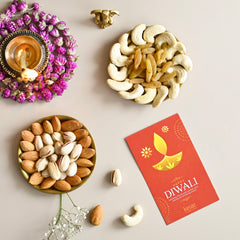 Classic Peacock Diwali Dry Fruit Gift Box