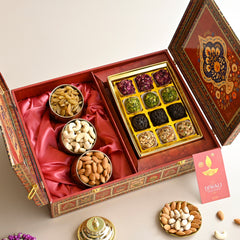 Moroccan Diwali Laddoo & Dry Fruit Gift Box