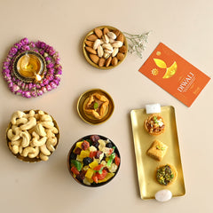 Royal Baklava & Dry Fruit Diwali Gift Box in Lacquer Wood