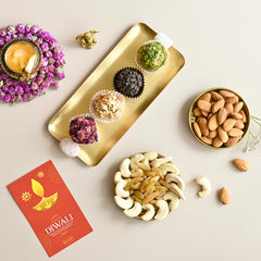 Moroccan Diwali Laddoo & Dry Fruit Gift Box