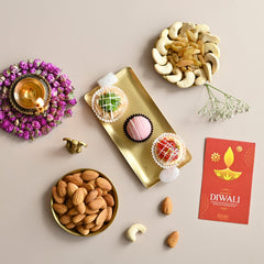 Peacock Paradise Diwali Mithai & Dry Fruit Box