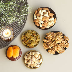 ⁠Classic Mewar Mango Wood Dryfruit Gift box