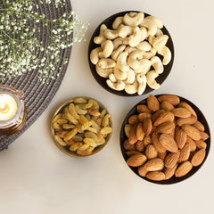 ⁠Stylish Ash grey Dryfruit gift box