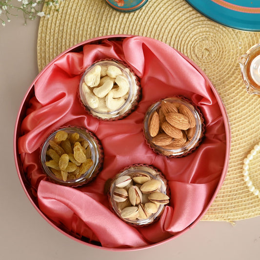 ⁠Flame of the valley Tin Dryfruit gift box