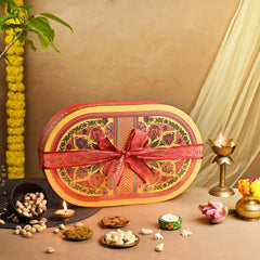 ⁠Mandala Magic Oval Dryfruit gift box