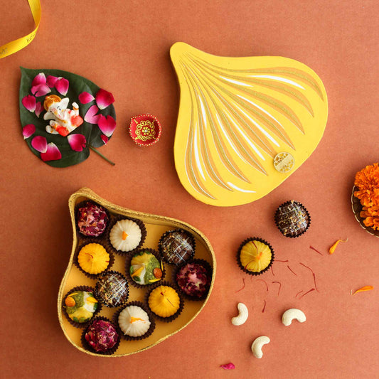 Auspicious Modak Handmade paper Gift Box