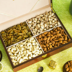 Royal Mosaic Wooden Lacquer Dry Fruit Box 