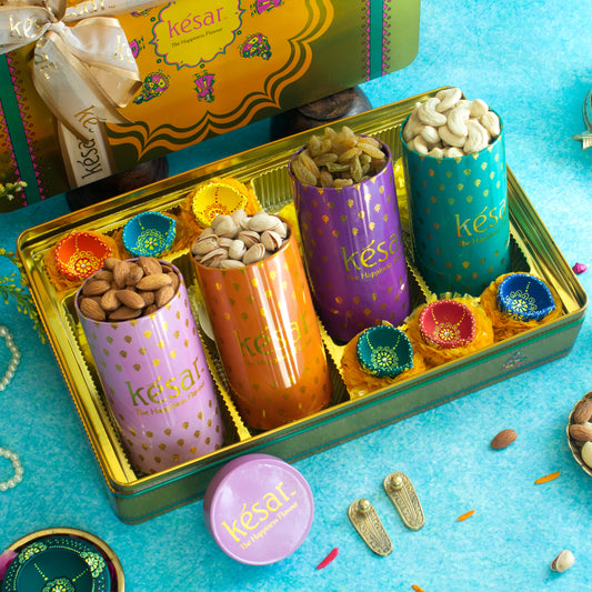 The Mega Diwali Dryfruit Box with Diya Set