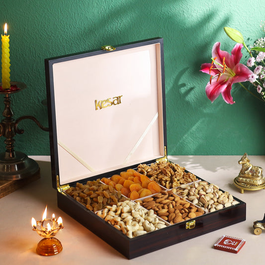 Premium Wooden Lacquer Jewellery Dry Fruit Box