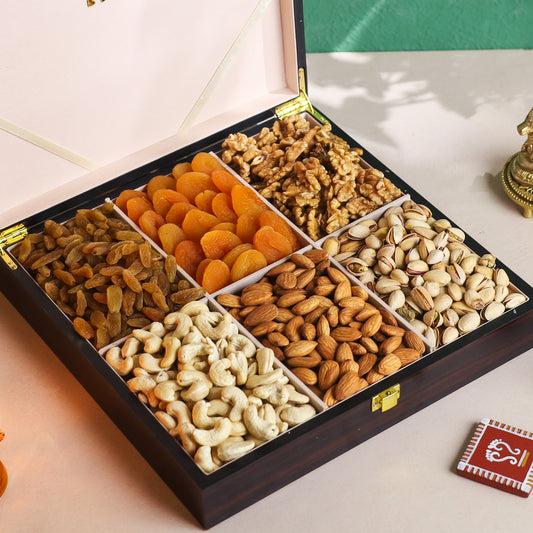 Premium Wooden Lacquer Jewellery Dry Fruit Box