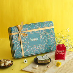 Pista Tiranga Classic Mithai Turquoise Gift Box