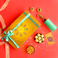 Luxury Tin Box Rakhi & Gourmet Delight