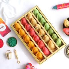 Colourful Assorted Gujiya in Gift Box