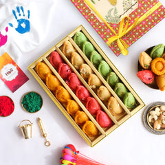 Colourful Assorted Gujiya in Gift Box