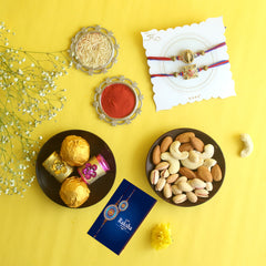 ⁠CLASSIC MITHAI & CHOCOLATE RAKHI GIFT BOX