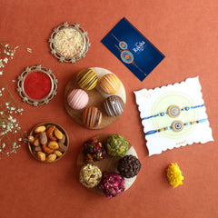 ⁠ROYAL RISHITE MITHAI AND DRYFRUIT RAKHI GIFT BOX