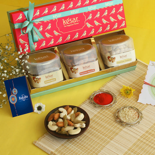 ⁠JOY DRYFRUIT RAKHI GIFT BOX