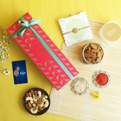 ⁠JOY DRYFRUIT RAKHI GIFT BOX