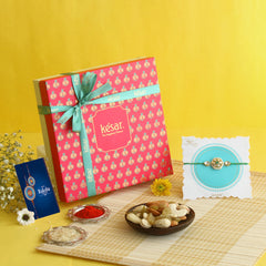 ⁠DELIGHT DRYFRUIT RAKHI GIFT BOX