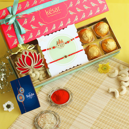 ⁠CELEBRATION DRYFRUIT & MITHAI RAKHI GIFT BOX