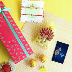 ⁠CELEBRATION DRYFRUIT & MITHAI RAKHI GIFT BOX
