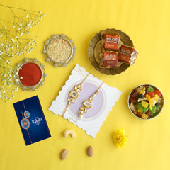 ⁠SUGARFREE MITHAI ANDDRYFRUIT RAKHI GIFT BOX