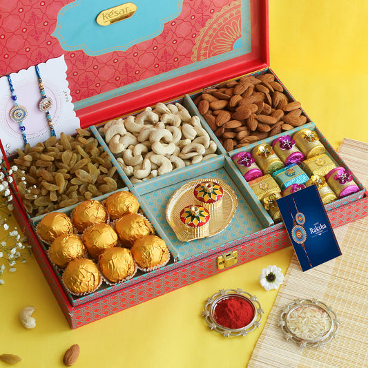 ⁠KAJU KATLI JUBLIEE RAKHI GIFT BOX