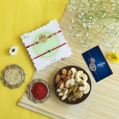 RED BLISSFUL RAKHI FESTIVAL GIFT BOX