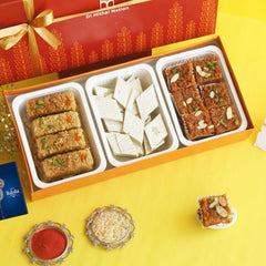 ⁠KHATTE MEETHE RISHTE RAKHI GIFT BOX