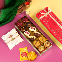 Arabic Delight Sweet Box with 2 Rakhis