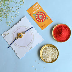 Assorted Kaju Katli in Tin Box with Royal Rakhi