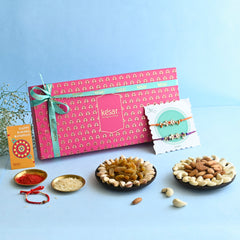Jaipur Pink Dry Fruit Rakhi Gift Box