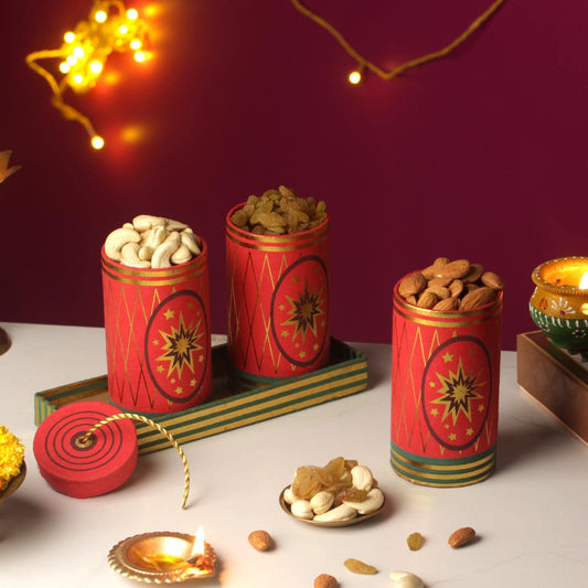 The Red Dhamaka Dryfruit Box