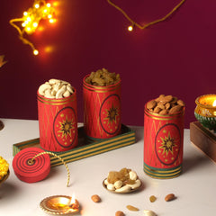 The Red Dhamaka Dryfruit Box