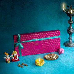Festive Dryfruit Gift Box with Ganeshji and Laxmiji