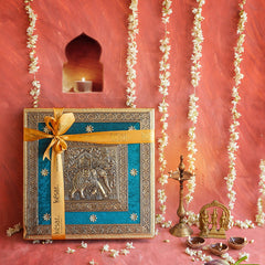 Fancy Metal Elephant Box With Dry Fruit 375Gm