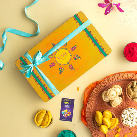 Golden Premuim Holi Tin Box